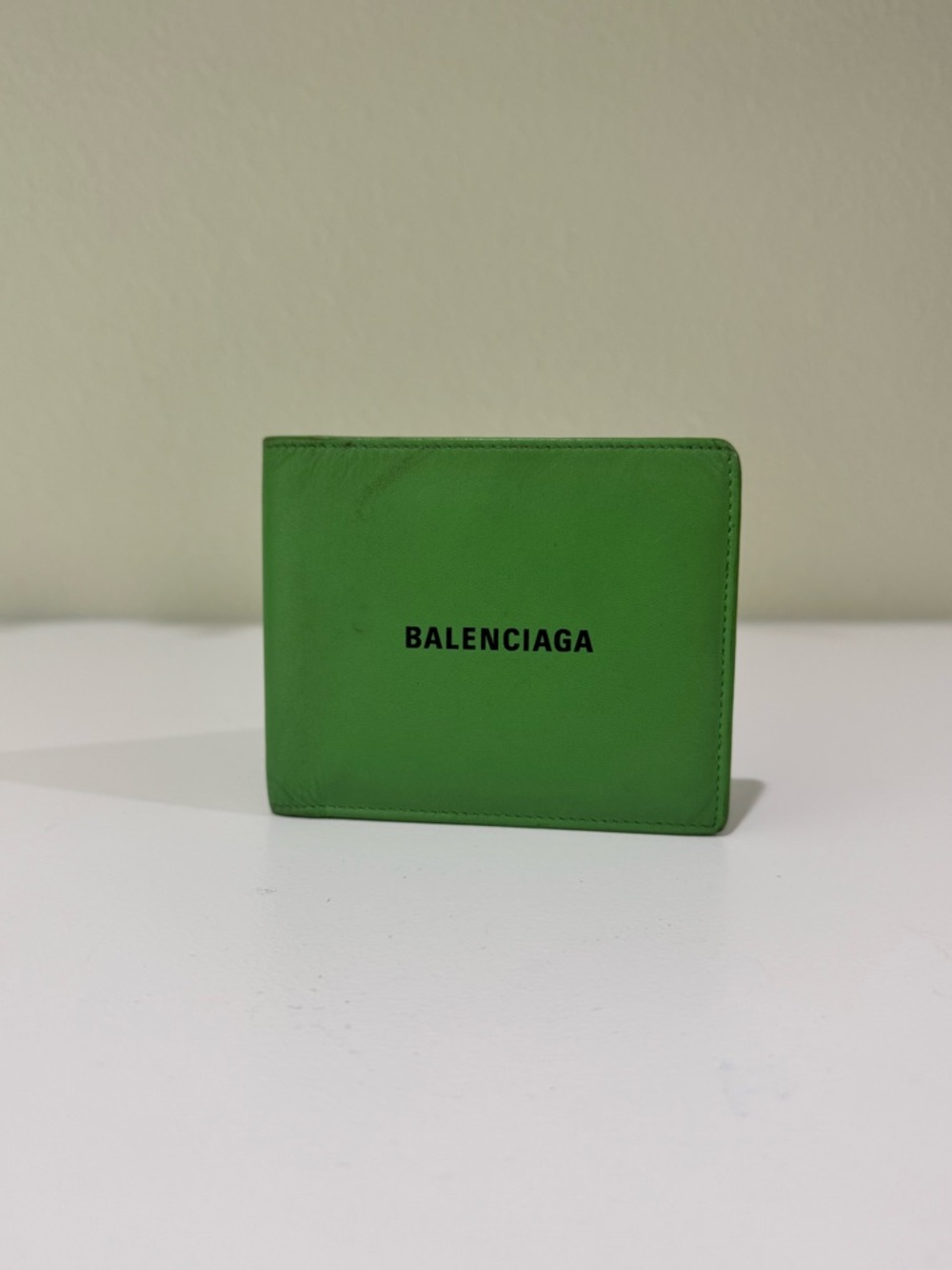 Balenciaga GREEN Bi-Fold Men’s Wallet - Picture 9 of 9
